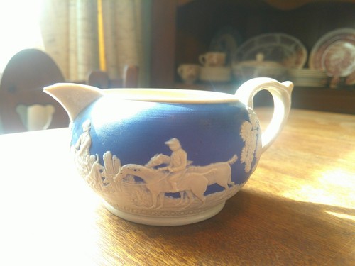 Off To Hounds!!! Spode 1800's Creamer & Sugar 1880-1912 - Picture 2 of 13