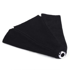 New Genuine Leather Suede Shift Knob Boot Cover Black With Black Stitches