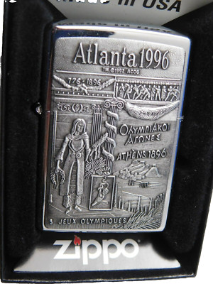 ZIPPO LIGHTER BARRETT SMYTHE ATLANTA 1996 OLYMPICS GAMES 1996