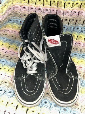 Vans SK8 Hi Womens 7 Black White Off The Wall Old Skool Shoes Men s 5.5 (BBsack)