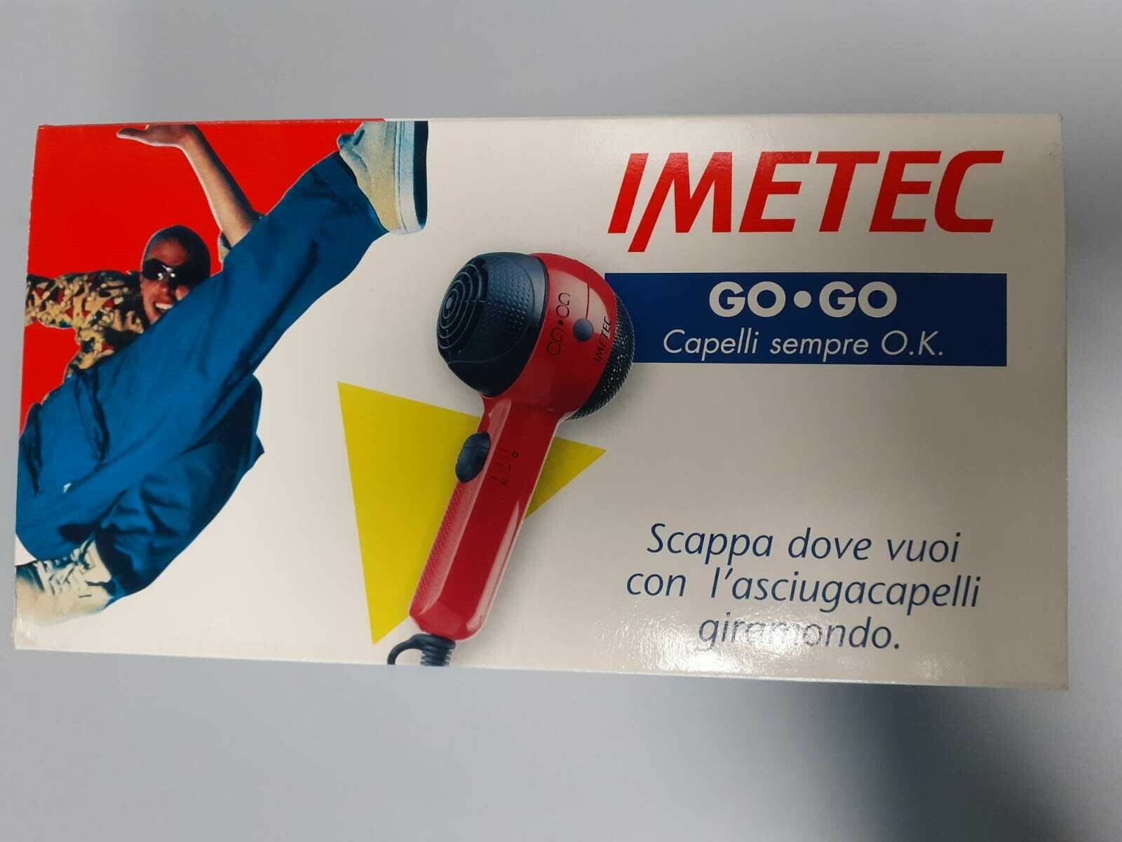 Mini Phon Imetec Go Go 1200W - Asciugacapelli da Viaggio Chic