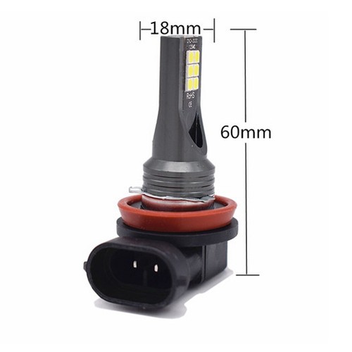 2pcs H8/H11 100W 6000K White Fog Lights for Nissan Murano Rouge Sentra 2015-2017 - Picture 9 of 11