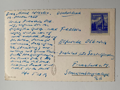 Theodor W. Adorno  ( 1903 - 1969 ) - Philosoph - original signierte Karte