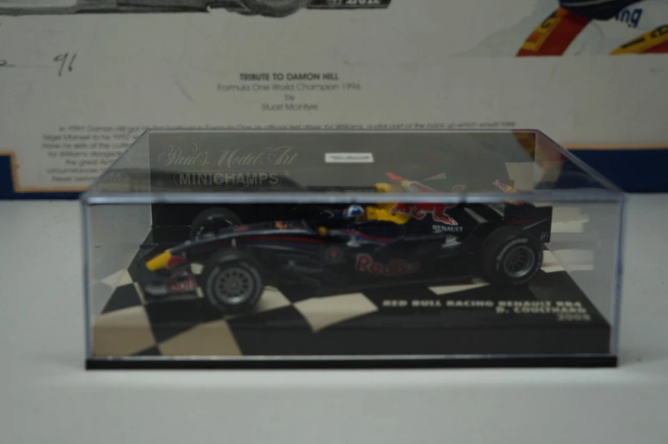 MINICHAMPS /F1 2008 REDBULL RACING RB4 -DAVID COULTHARD  - 1/43 SCALE MODEL CAR - Image 2 of 4