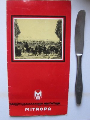 Speisekarte Mitropa SAXONIA - KELLER  Dresden 1971 ... gute Preise! + 1 Messer
