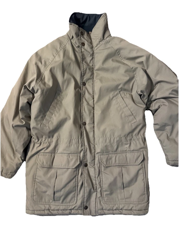 Vintage Field Stream Down Parka Puffer Jacket Coat Cinch Waist Men’s M - Image 4 of 4