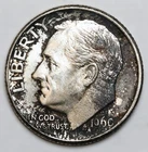 1960-D 10c Roosevelt Silver Dime Uncirculated - RAW - Toned / Nice Coin