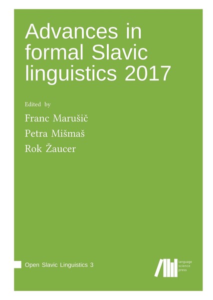 Advances In Formal Slavic Linguistics 2017 Franc Maru¿I¿-image