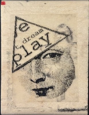 Endless Creations Mixed Media Face Dream Play Collage Rubber Stamp