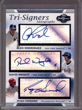 RODRIGUEZ WRIGHT HOWARD 2007 Topps Co-Signers Tri-Signers Autograph Auto #TS-RWH