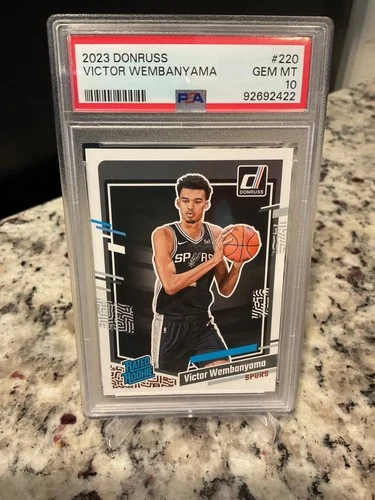 2023 Donruss #220 Victor Wembanyama Base Rated Rookie PSA 10 GEM MT RC Spurs📈🔥