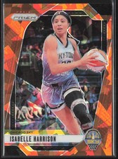 2024 Panini Prizm WNBA #6 Isabelle Harrison Ice Orange Prizms