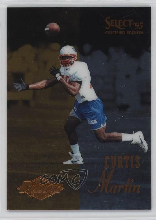 1995 Select Certified Edition Rookie Curtis Martin #117 HOF 05cx