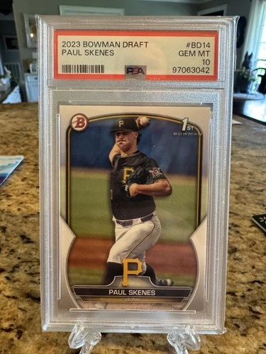 2023 Bowman Draft #BD14 Paul Skenes 1st Bowman Paper PSA 10 GEM MT Pirates