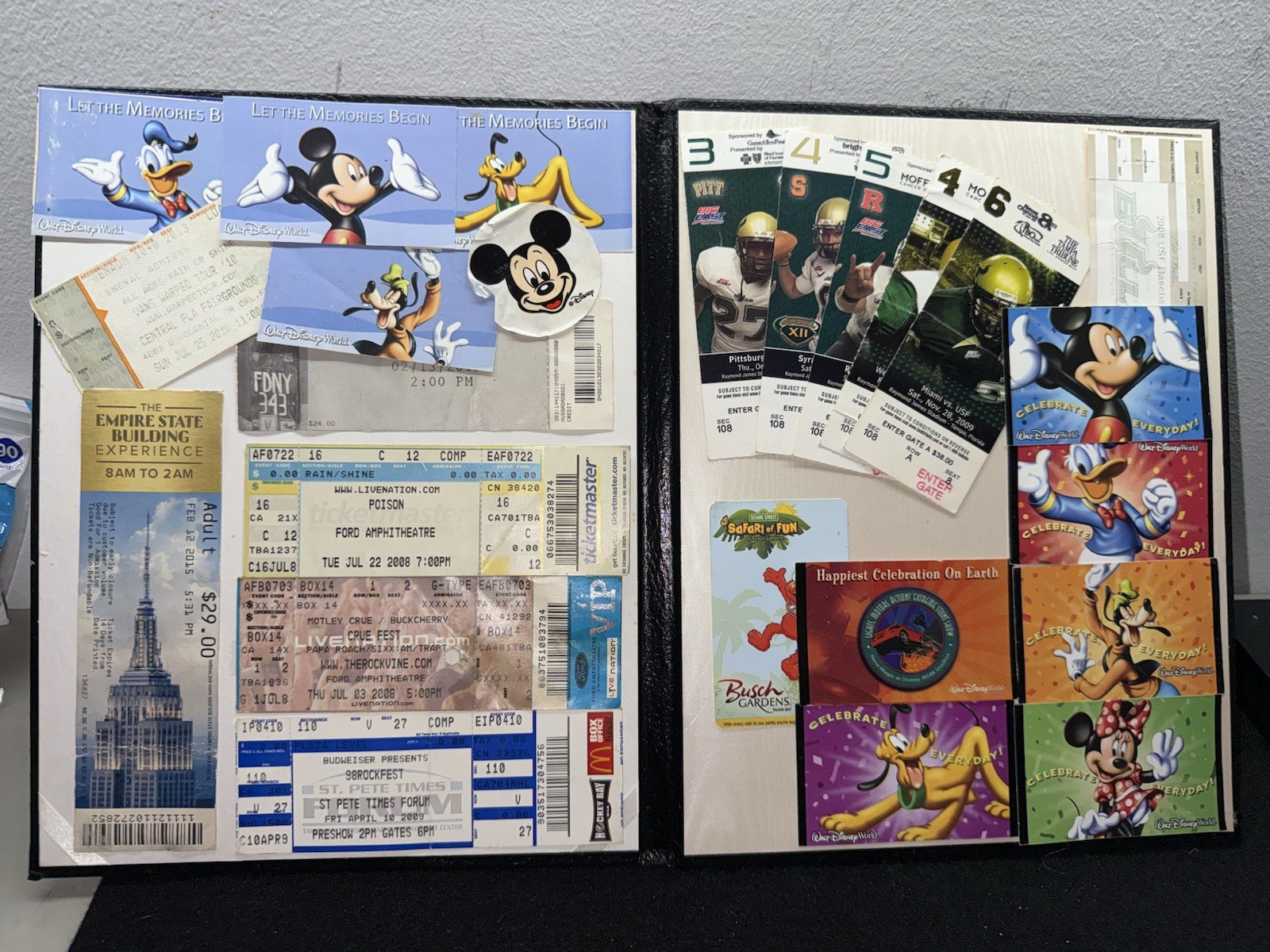 Miscellaneous Concert &Amp; Disney Tickets. Poison, Crue Fest, Vans Warped, Usf