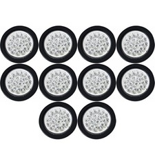 4 Round Led Trailer Tail Light 18 Led Redwhite Stop Turn Tail Reverse Backup 4 Round Led Trailer Tail Light 18 Led Redwhite Stop Turn Tail Reverse Backup