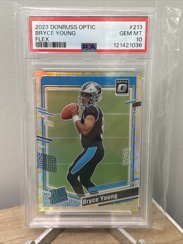 2023 Donruss Optic Flex Prizm Rated Rookie Bryce Young #213 RC /149 PSA 10