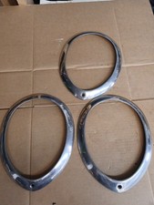 3 1939 Ford Twolite 91a Teardrop Headlight Trim Rings Bezels 3 1939 Ford Twolite 91a Teardrop Headlight Trim Rings Bezels
