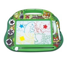 Lexibook, Multicolor Magic Magnetic Animals Drawing Board, Medium, Green