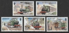 JERSEY 1985 SG365-69 JERSEY WESTERN RAILWAY  -  MNH