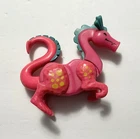 Vintage 1974 Fisher Price Little People Pink Dragon From Castle Play set