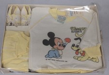Vintage 1984 Disney Babies Newborn / 6 Months Donald Duck Shirt, Pant, Booties
