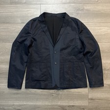 AllSaints Mens Sz 42 2-Button Blazer Black Gray