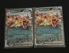Carta Pokemon X2 Charizard ex 054/091 Destino Paldeo Ultra Rara Holos NM
