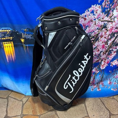 Titleist Treasure Bx-1218 Caddy Bag Black Men Rare Golf Model