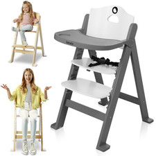 Chaise haute enfant en bois chaise haute réglable 🙂 LI...