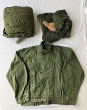 1961 Swedish Army MC Ordonnans Motorcycle Suit Jacket Pants Liner C52 C50 Archiv