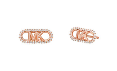 MICHAEL KORS Damen MK Ohrstecker Ohrringe Roségold Diamanten 925 Silber