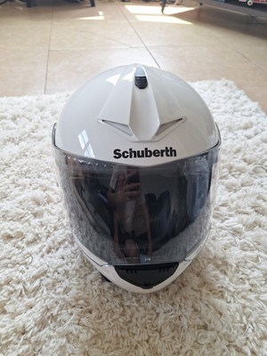 Used Schuberth C3 Pro Helmet White Medium 