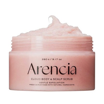ARENCIA Fresh Cloud Körper- & Kopfhautpeeling (Lavendel & Birne) 260 g *UK-VERSAND*