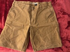 Carhartt Men  s Size 36 Brown Double Knee Carpenter Shorts 106847 Model BS6847-M
