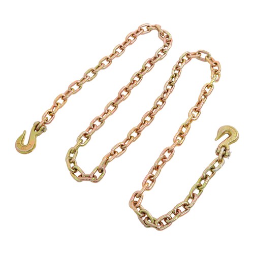 Transport Heavy Duty Bundle Chain Steel Gold with Hooks 7100lbs G80 3/8in*10ft - Afbeelding 10 van 13