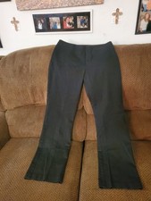 TOMMY HILFIGER Womens Black Straight Cotton Dress Pants Size 9