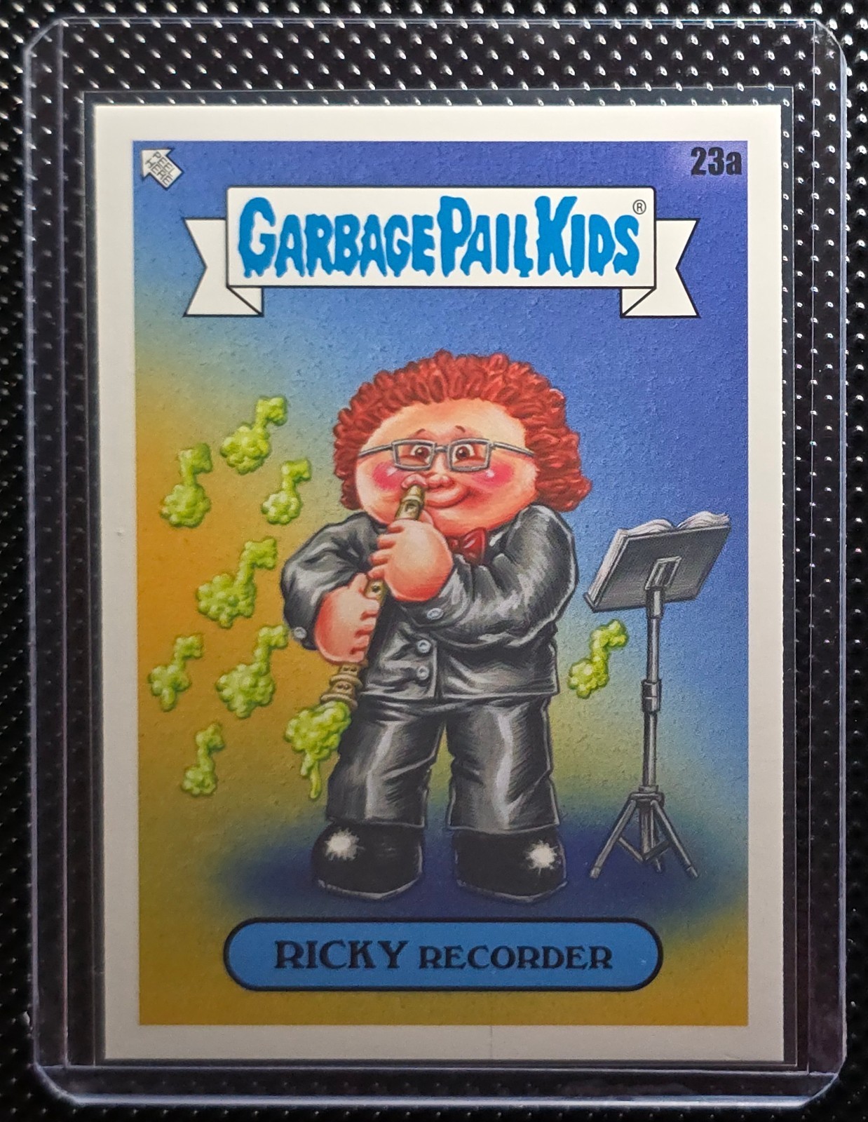 2020 Topps Garbage Pail Kids Late To School #23a Ricky Recorder front