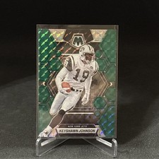 Keyshawn Johnson - 2023 Panini Mosaic Green Mosaic Prizm #81 Jets