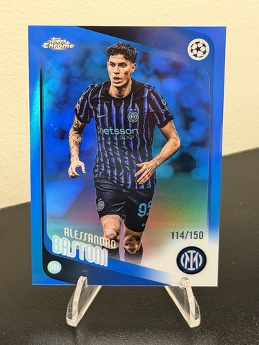 Alessandro Bastoni 2025-26 Topps Chrome UEFA UCC Inter Milan True Blue /150