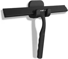 Household Squeegee for Shower Glass Doors, Silicone Shower Squeegee with Adhesiv