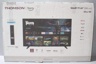 Thomson 43UF4S35 43 Zoll Fire TV Smart TV Fernseher 4K UHD Triple-Tuner Schwarz