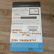316-ebook access code with practice perfect for contracts cases, discussion 5th