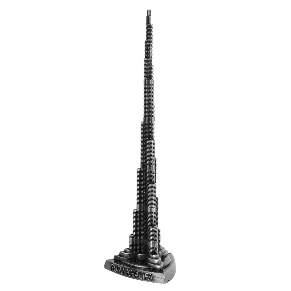 Burj Khalifa Tower Model Alloy Miniature Dubai Tower Model Arts Craft Office BL