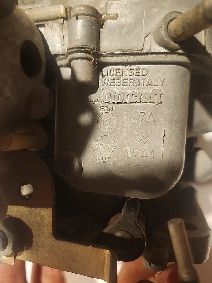 Carburador Motorcraft 740 2BBL 9744 1984-1986 Ford Escort LYNX 1,6 L E4EE ACA Foto 3 de 4