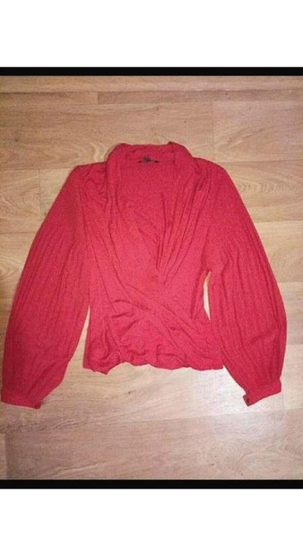 Women Jasper Conran Shirt Red Viscose 40 / L / 48