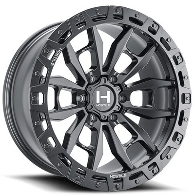 Hostile Wheels H130 Crandon 20x9 Satin Black (4pcs) A2