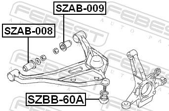 Febest Bremssattel 2077-CARRRH FüR Chrysler-image