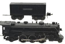 LIONEL PREWAR 1666 2-6-2 LOCOMOTIVE 2689W tender TESTED Serviced Close to C-7