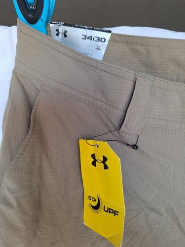 Under armour Men Pants - Khaki Cargo Utility Pants /convert To Shorts 34/30 - 第 3/10 張圖片